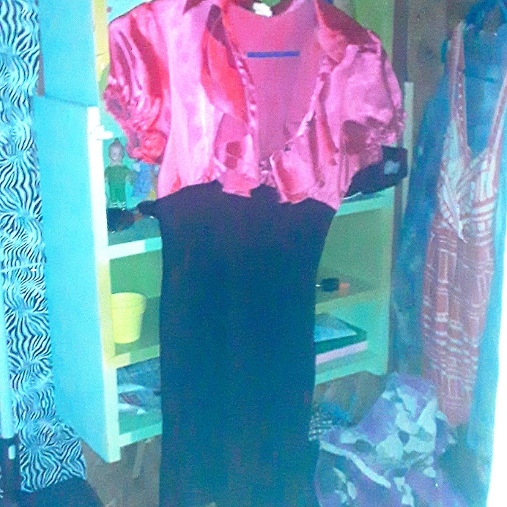 Pink and black skirt